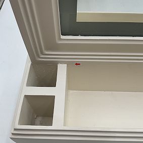 Open Box: Auburn Led Vanity With Storage - White