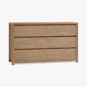 Open Box: Costa 6-Drawer Wide Dresser (56"W x 19"D) - Warm Sand