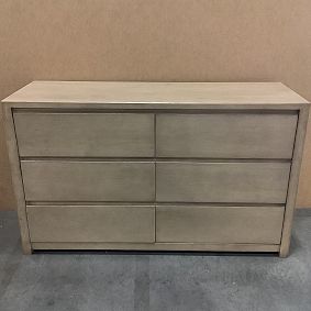 Open Box: Costa 6-Drawer Wide Dresser (56"W x 19"D) - Warm Sand