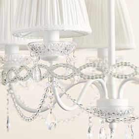 LoveShackFancy Floral Crystal Bead Chandelier (15.25")