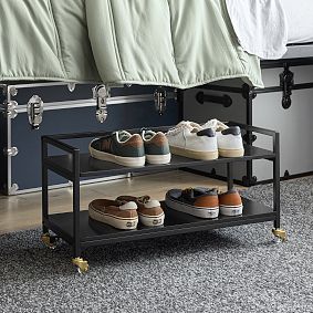 Underbed Shoe Rolling Cart (31.25"x16.25")