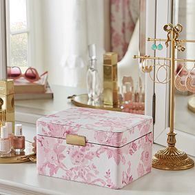 LoveShackFancy Pink Floral Jewelry Box