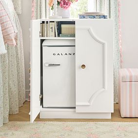 Dorm Polished Mini Fridge Cabinet (30")