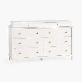 Open Box: Charlotte 6-Drawer Dresser (56.5"W x 19.25"D) - Heritage White
