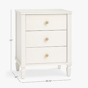 Charlotte 3-Drawer Nightstand (20.75")