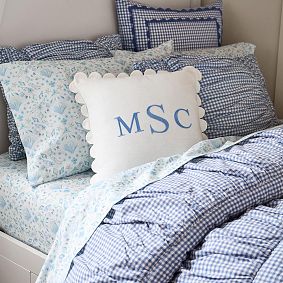 Nantucket Gingham Euro Pillow Cover