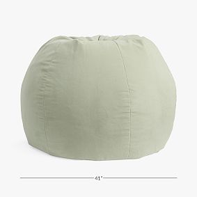 Large Everyday Velvet Sage Bean Bag Chair