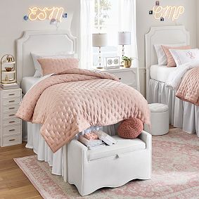 Wavy Piped Storage Settee (36.5")