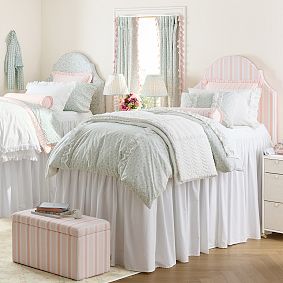 Hill House Home Clematis Scallop Floral Duvet Cover