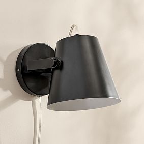 No Nails Metal Plug In Sconce (6")