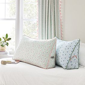 Hill House Home Clematis Scallop Floral Wedge Pillow