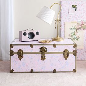 LoveShackFancy Winsor Rose Viola Standard Dorm Trunk (32")