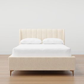 Avalon Channel Stitch Upholstered 2-Drawer Storage Bed