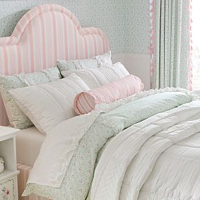 Hill House Home Clematis Scallop Floral Duvet Cover