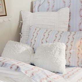 LoveShackFancy Rose Petal Bow Pillow