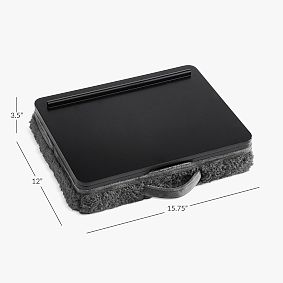 Charcoal Adjustable Sherpa Lapdesk with Storage