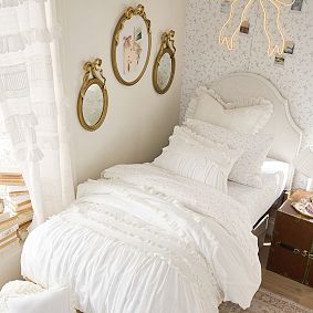 LoveShackFancy Eyelet Euro Pillow Cover