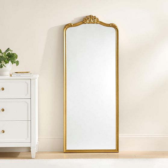 PB teen 姿見鏡　装飾的なフィリグリー全身鏡（24インチ×60インチ） Ornate Filigree Full Length Mirror | Pottery Barn Teen