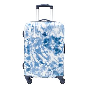 Channeled Hardsided Navy Pacific Checked Luggage