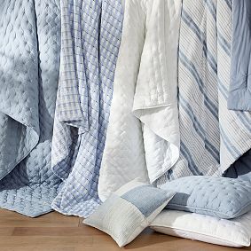 Coastal Check Pillow Cover