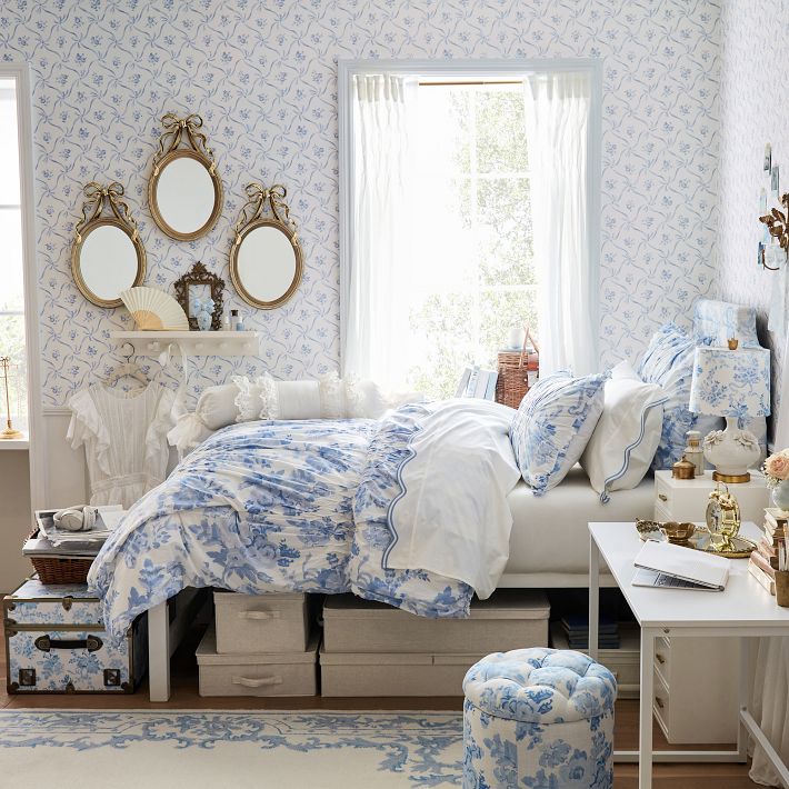 LoveShackFancy Ornate Border Rug | Pottery Barn Teen