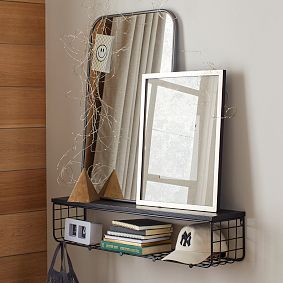 Metal Framed Rectangular Mirror (20"x30")