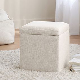 Simple Square Storage Ottoman