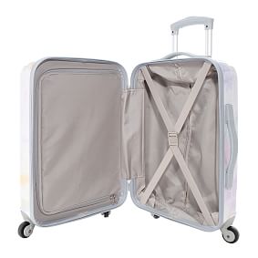 Channeled Hard-Sided Pastel Tie-Dye Carry-on Luggage