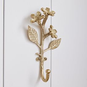 Open Box:   Gold Wall Hooks, Set of 3