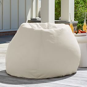 Large Canvada Natural Indoor/Outdoor Bean Bag Chair