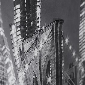 City Lights Recycled Tapestry