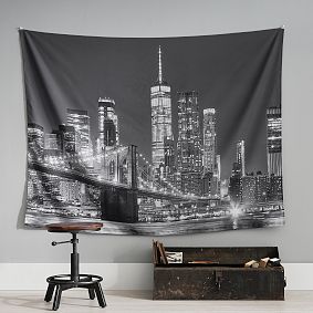 City Lights Recycled Tapestry