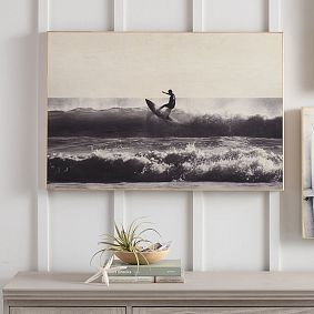 Open Box: Surfer Wood Wall Art