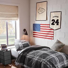 Personalized Varsity Number Pentagon Flag
