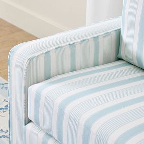 Hill House Home Variegated Stripe Blue Grove Sleeper (54.5")