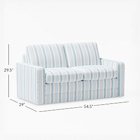 Hill House Home Variegated Stripe Blue Grove Sleeper (54.5")