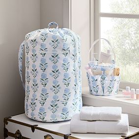 Hydrangea Shower Caddy &amp; Laundry Bag Set