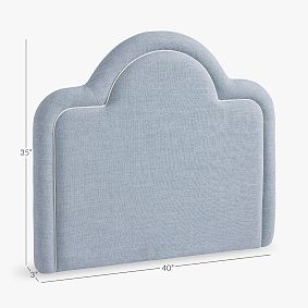 Chelsea Piped No Nails Dorm Headboard - Thumbnail 3