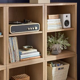 Keaton Wall Bookcase with Drawers (66")