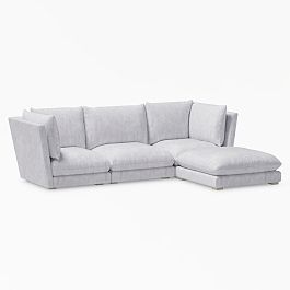 PB Teen Skye Sofa and Ottoman - Thumbnail 5