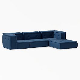 Cushy Sofa and Ottoman Set - Thumbnail 3