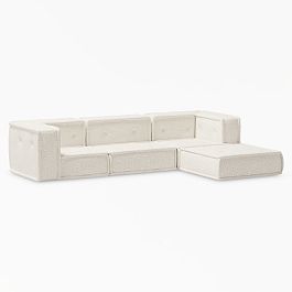 Cushy Sofa and Ottoman Set - Thumbnail 2