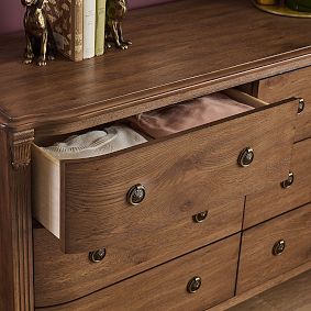 Chris Loves Julia Aged Oak 6-Drawer Dresser (56w x 20d")