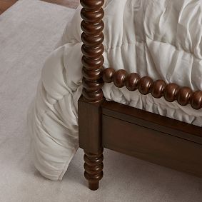 Chris Loves Julia Turned Wood Bed