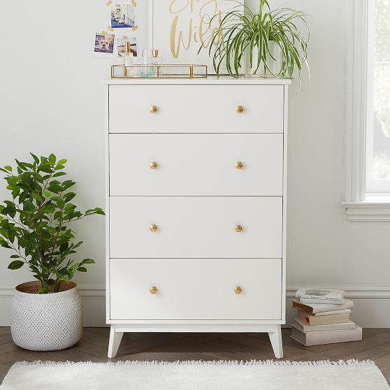 white four drawer dresser Crescent 4 Chest Use smaller boxes to organize the inside of your drawers and make sure even the smallest of items are easy to find Soho 4 Drawer Dresser