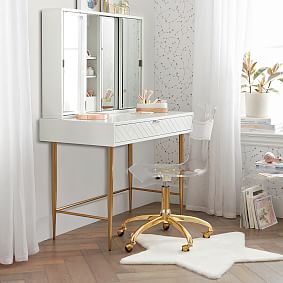 Washable Bunny Faux-Fur Star Shaped Rug