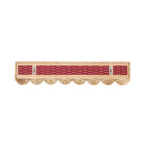 No Nails Scallop Rattan Ledge (24")