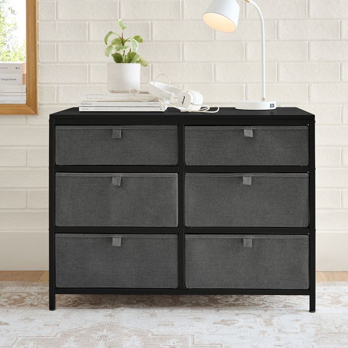 6 Drawer Storage Organizer, Onyx