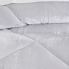 Lush Velvet Quilt - Stone Grey