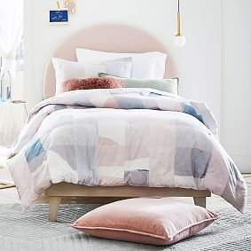 west elm x pbdorm Washed Cotton Velvet Euro Pillow Cover